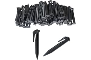 DBOO Ultra-Durable 8.5cm PEGS & GROUND SPIKES for LAWNMOWER Boundary Cables - 100Pcs Pegs for Robotic Lawnmower Boundary Cables Universal Ground Anchor Ground Anchor for Boundary Wire