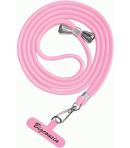 TBOC Pack: Cordon Collier Laniere Portable Universel [Blanc] 2 [Patchs De Fixation Noir] Sangle De Suspension Amovible Réglable Résistante Compatible Avec Toutes Téléphones Mobiles Smartphones - 8