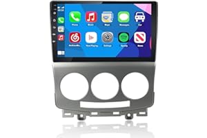 LEXXSON Carplay Radio Android Auto para Mazda 5 2005-2010, con Pantalla táctil capacitiva de 9 Pulgadas Control del Volante GPS Navegación Bluetooth WiFi Integrado Reproductor USB 2+32G