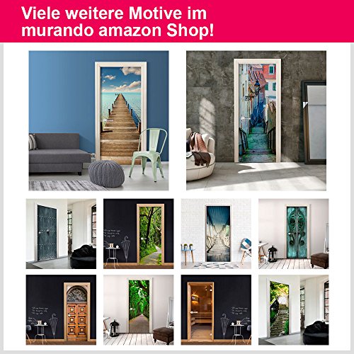 Türtapete Selbstklebend ! XL 80×210 cm ! Premium Vliesleinwand mit Samt Haptik! selbstklebende Premium Folie – leicht zu verkleben ohne Blasen ! Fototapete Tapete Türpanel Türposter Türaufkleber Türsticker Tür Foto Bild Design Sauna braun n-B-0022-a-d - 5