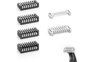 YINKE Sabots Peigne de Guidage pour O Blade Sabots QP2724 QP2824 QP2520 QP2630 QP6551,Protecteur Peau Intime 3mm Peigne corporel avec Sabots pour Tondeuse1/2/3/5mm O Blade Accessoiress, 6 pièces