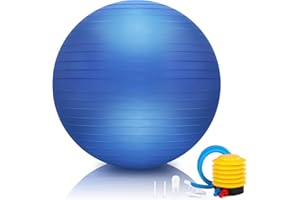 Fresion Anti-Burst Gymnastikball, Pilates Ball, Pezziball mit 55cm,65cm,75cm - Gymnastikball Schwangerschaft, Sitzball Büro für Balance, Pilatesball für Fitness, Yoga, Gymnastik, Core Training