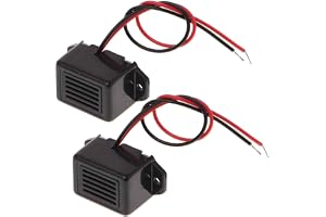 2 st DC 12V elektronisk summer minilarm summer med konstant ton, mångsidig för säkerhets- och varningssystem