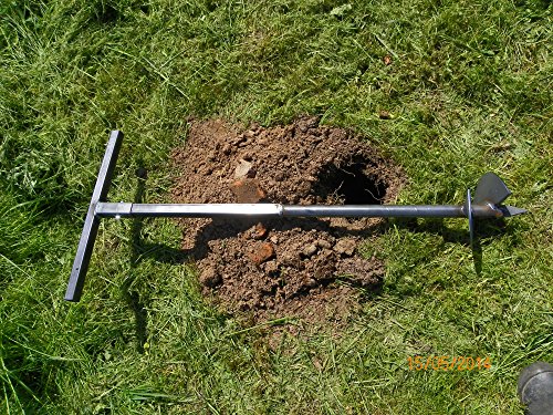 Erdbohrer Erdlochbohrer 200 mm Pflanzbohrer Pfahlbohrer Handbohrer - 7