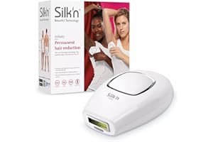 Silk'n Epilatore per pelli chiare e scure, 400.000 impulsi luminosi, Modalità a pulsazione scorrimento, Infinity