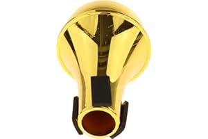 Harilla Musikinstrumenten-Zubehör Trompeten-Übungsdämpfer Trompeten-Schalldämpfer Einfache Installation Universal-Trompeten-Dämpfer zum Austausch von Teilen, Golden