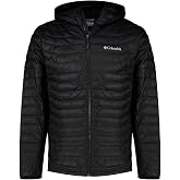 Columbia Powder Pass Hybrid Hooded Jacket, Padded Jacket with Hood for Men