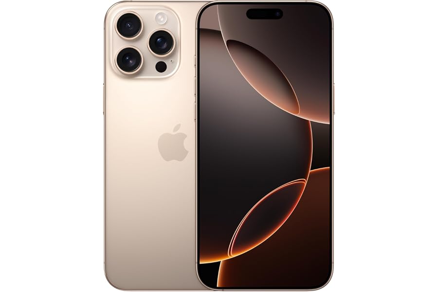 Apple iPhone 16 Pro Max, 256GB, Titan Wüstensand (Generalüberholt)