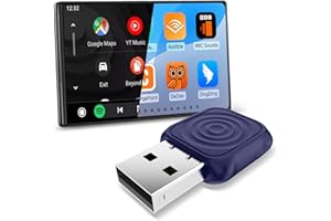 Carlinkit Mini Ultra CarPlay bezprzewodowy adapter do iPhone'a, bezprzewodowy adapter samochodowy z systemem Android, konwertuje przewodowy na bezprzewodowy CarPlay i Android Auto, konfiguracja