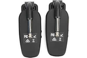 ‎LIEBEWH Bezprzewodowy System Gitarowy Bezprzewodowy Nadajnik-odbiornik Gitarowy Akumulator Audio Bezprzewodowy Nadajnik-odbiornik Akcesoria Do Elektronicznego Wzmacniacza Basowego (czarny)