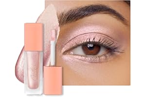 Oulac Ombretto Liquido Bio Glitter Occhi -per Brillantini Make Up con Aspetto Sbalorditivo e Luccicante, Senza Rughe, Analcolico, Non Grasso, Vegan Friendly, Pink Volt(15)
