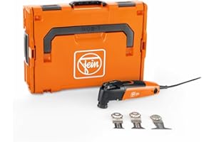 FEIN Multimaster MM 300 Plus Start, Machine oscillante,équipement de base pour scier du bois, des métaux, des plaques de plâtre et plastiques, Porte-outil, système de serrage rapide et 3 lame de scie