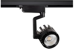 ‎LEDKIA LIGHTING LEDKIA LIGHTING - LED Strahler für 1-Phasenstromschiene | 30W Leistung | 2400 lm Lichtstrom | COB Technologie | Aluminiumkonstruktion, Schwarz, 4000K Neutralweiß, 1 Stück