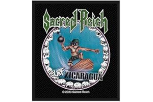 Sacred Reich Woven Patch Surf Nicaragua Official Black One Size