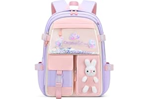Myyunhx Rucksack für Mädchen Treibsand Kühlschranktür Mädchen Rucksack Kawaii Rucksack Kinder Süße Schultasche Für Schulkinder Rucksack Für Jugendliche Mädchen Schulranzen