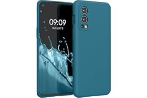 kwmobile Carcasa Compatible con OnePlus Nord 2 5G Funda - Case TPU y Silicona antigolpes - Apto Carga inalámbrica - petróleo Mate