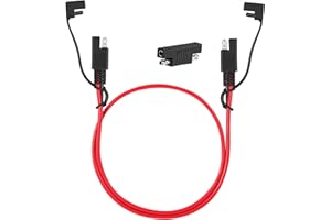 WBGADAM 3M 16AWG SAE a SAE prolunga cavo di alimentazione con adattatore SAE inversione di polarità, Cavo Connettore SAE, per Moto, Auto, Trattore