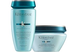 KÉRASTASE Kerastase Resistance Szampon 8,5 i maska Architect Force 6,8 Duo, dla brittle, robaka