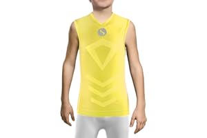 sesto senso Kind Junge Tank Top v Ausschnitt Sport Unterhemd ThermoSport ärmellos Unterwäsche Unterziehshirt