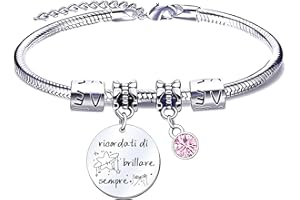 QTQTLP Regalo Amicizia Bracciale,Donna Bracciale Ispiratore Donna Ragazza per La Migliore Amica Regalo di Laurea