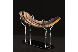 HHUXIUE Shofar Ständer, Shofar Display Ständer, Acryl Shofar Display Ständer, Schofar Sammlung Display Ständer, für Schofar Heimdekoration (schwarz)
