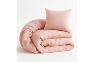 ‎ALAVYA HOME ALAVYA HOME® Kinderbettwäsche 135x200 2 teilig | ÖkoTex Zertifiziert & für Allergiker geeignet | Musselin Bettwäsche Kinder Set mit je 1 Bettbezügen 200 x 135 & 1 Kissenbezügen 80x80 | Rosa