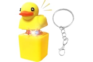 TaimeiMao Duck Fidget Keychain, Duckeys Quacking Fidget Toy, Quackendes Enten-Zappelspielzeug Lichtern, mit Licht Anti Stress Ente Für Anti Angst & Nervosität, Konzentrationshilfe