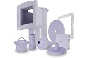 Paradies Pool Skimmer Set, Einbauskimmer inkl. Einlaufdüse & weiterem Zubehör, Farbe Lavendel