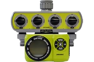 Jardibric 11224 programador de riego 4 salidas electas, Gris