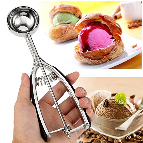 ONEDONE Edelstahl DIY Werkzeug Eiscreme Löffel Schöpfkelle Löffel Eiszange Eislöffel Eisportionierer Eisschaufel Eiskelle Schaufel Keks Eiskugel - 6