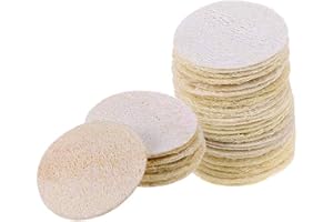 INTVN 20 Piezas de Esponja de Luffa Natural Exponja Exfoliante de Baño de Cuerpo Estropajo Natural para Cuerpo Cocina de Esponja Vegetal Natural Estropajo de Esponja Vegetal Esponja Accesorios