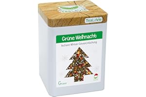‎TEALAVIE TEALAVIE - Wintertee - Grüne Weihnacht | frische Orange mit würzigem Zimt | 90g Dose loser Grüner Tee