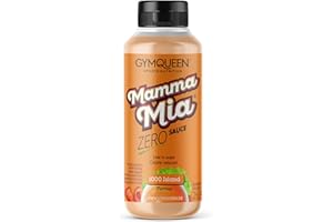 ‎GYMQUEEN GymQueen Mamma Mia Zero Sauce, Low-Calorie, No Fat & No Sugar, For Refining Dishes or as a Salad Dressing, Vegetarian, Gluten-Free, Lactose-Free 4260505021832