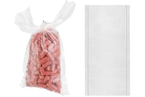 Viojrlly 100 x Sacs PVA pour la pêche, Sacs PVA pour la pêche à la Carpe, Sacs PVA à Dissolution Rapide pour la pêche à la Carpe, Nourriture, Farine de Poisson, Aliments en granulés, 70 x 100 mm