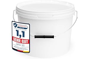 Garronda GD-0071 Bucket with Lid 10 L for Food and Chemical Storage - Pack of 5 - White