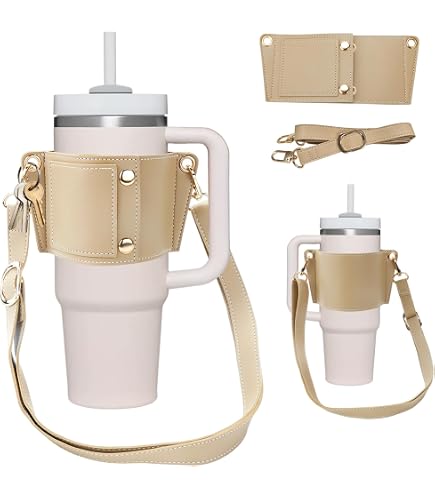 Sac Pour Bouteille D'eau Stanley 40oz (1.2L) - Housse De Protection Néoprène Avec Sangle Et Poche Téléphone - Idéal Randonnée, Camping - 2