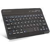 Microcase Tablet ve Telefonlar i&ccedil;in Şarjlı T&uuml;rk&ccedil;e Mini Bluetooth Klavye 20 cm - AL2737 Siyah
