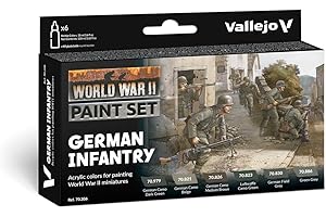Vallejo 070206 - Set di colori per modellismo tedesco Infanterie, WWII