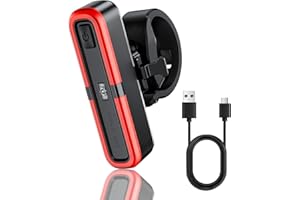 OnMeto Fahrrad Rücklicht Mit Bremsblinkfunktion, StVZO zugelassenen, Led Rücklicht Fahrrad USB Type-C Wiederaufladbares Fahrradlicht hinten Rücklicht Ebike IPX5 Wasserdicht für Rennrad, MTB, E-Bike