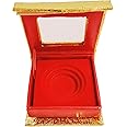 HOPE KART Empty Decorative Magnetic Boxes for Silver Gift Box Gifting Birthday Without Coin, Red Velvet Golden (Square for 5/10/20 gms round coins)