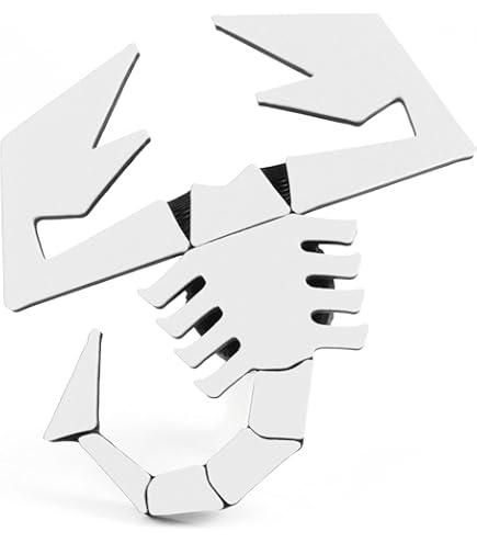 Scritta Per Griglia Anteriore Abarth, Lettere Decorative Per Calandra Auto, Logo Stampato In 3D Standard E Luxury (Standard, Giallo - Foto 8