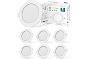 Aigostar Faretti led da incasso, led integrati 9 W Equivalenti a 100 W, luminescenza diretta, Faretti da Incasso senza trasformatore, Luce naturale 4000K, foro incasso Ф118-128mm (Pacco da 6)