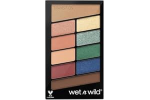 WET N WILD Wet 'n' Wild Color Icon 10 Pan Palette, Eyeshadow Palette with 10 Bright and Matte Eyeshadow Colors for the Day and Night, Long-lasting and Easy-to-blend Formula, Stop Playing Safe,One size