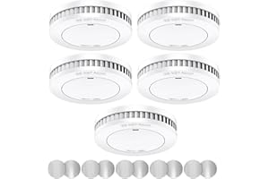 Smoke Alarm for Home,XINDUM Smoke Detectors 10 Years Battery, Fire Alarms with Test/Mute Button and Magnetic Holder, 85dB Audible Alarm for Home Security, Standalone,5 Pack