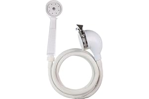 Danco 10086 VersaSpray Portable Hand Held Shower Head Sprayer Fits Bathtubs Without Diverter, 1 Pack, White