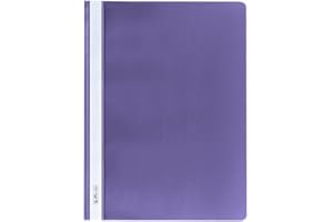 Herlitz 10386951 skoroszyt A4 PP z przezroczystą pokrywą przednią, 10 sztuk, fioletowy
