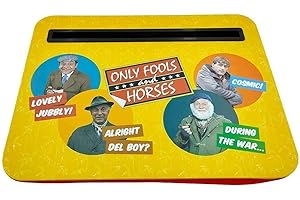 HOX Only Fools & Horses Portable Lap Tray With Tablet Slot | Durable Material with Lap cushion | Retro 80s TV Show Novelty Tray | Gift for Show fan & Collector