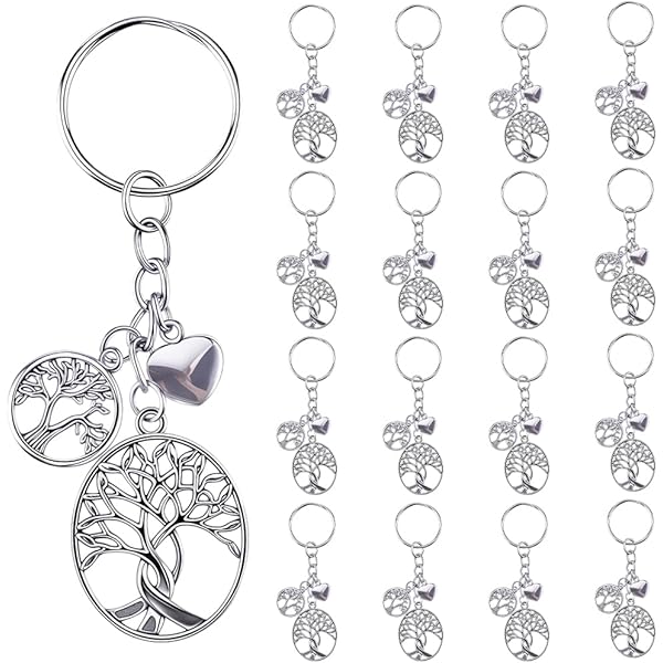 12 Stuks Anker Sleutelhanger Gunsten Communie Gunsten Doopsel Beschermengel Hanger Sleutelhanger Gunsten Bruiloft Organza Zakje Kraft Label Voor Doop Geschenken, Dank U Geschenken