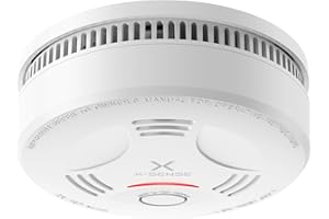 X-Sense Detector de Humo, Alarma de Incendio con Batería de 10 Años para el Hogar, Indicador LED y Botón de Silencio, Alarma de Humo con Batería, Conforma al Estándar EN 14604, SD11