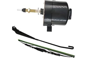 CANTONDZ 12V Universal Windscreen Wiper Motor with Arm and Blade Compatible with Tractor Fishing Boat ATV UTV